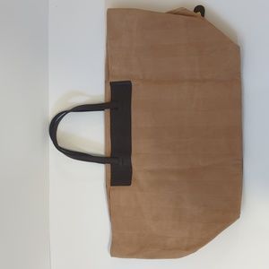 Fendi Suede / leather large tote bag
